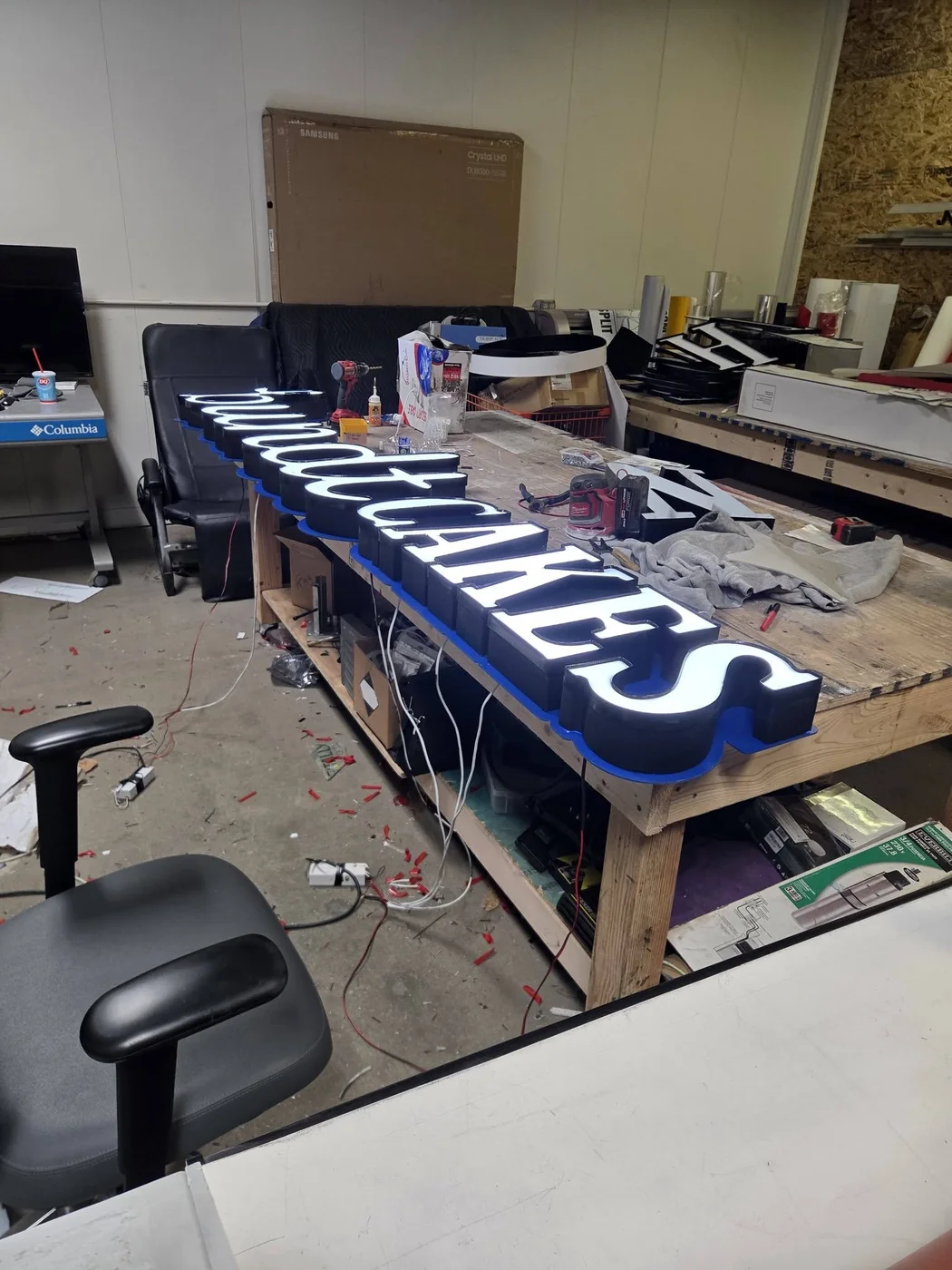 Channel Letters - Shop Assembly & Testing