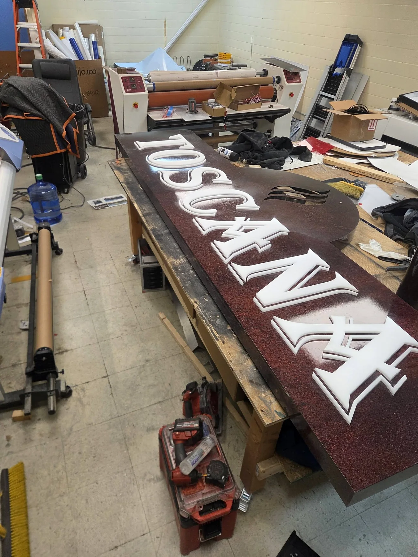 Custom Fabrication - Sign Production in Shop
