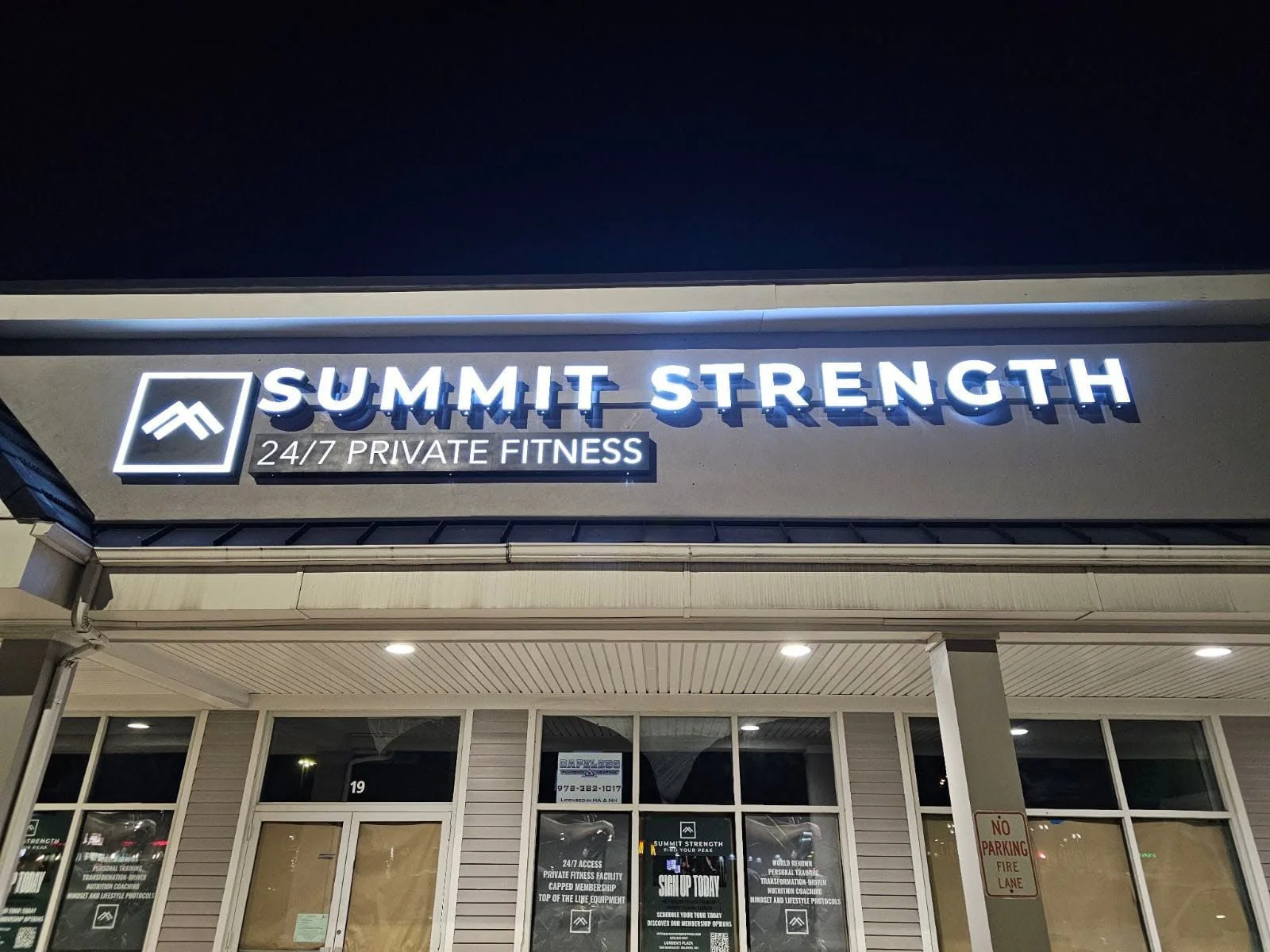 Summit Strength - Illuminated Channel Letters