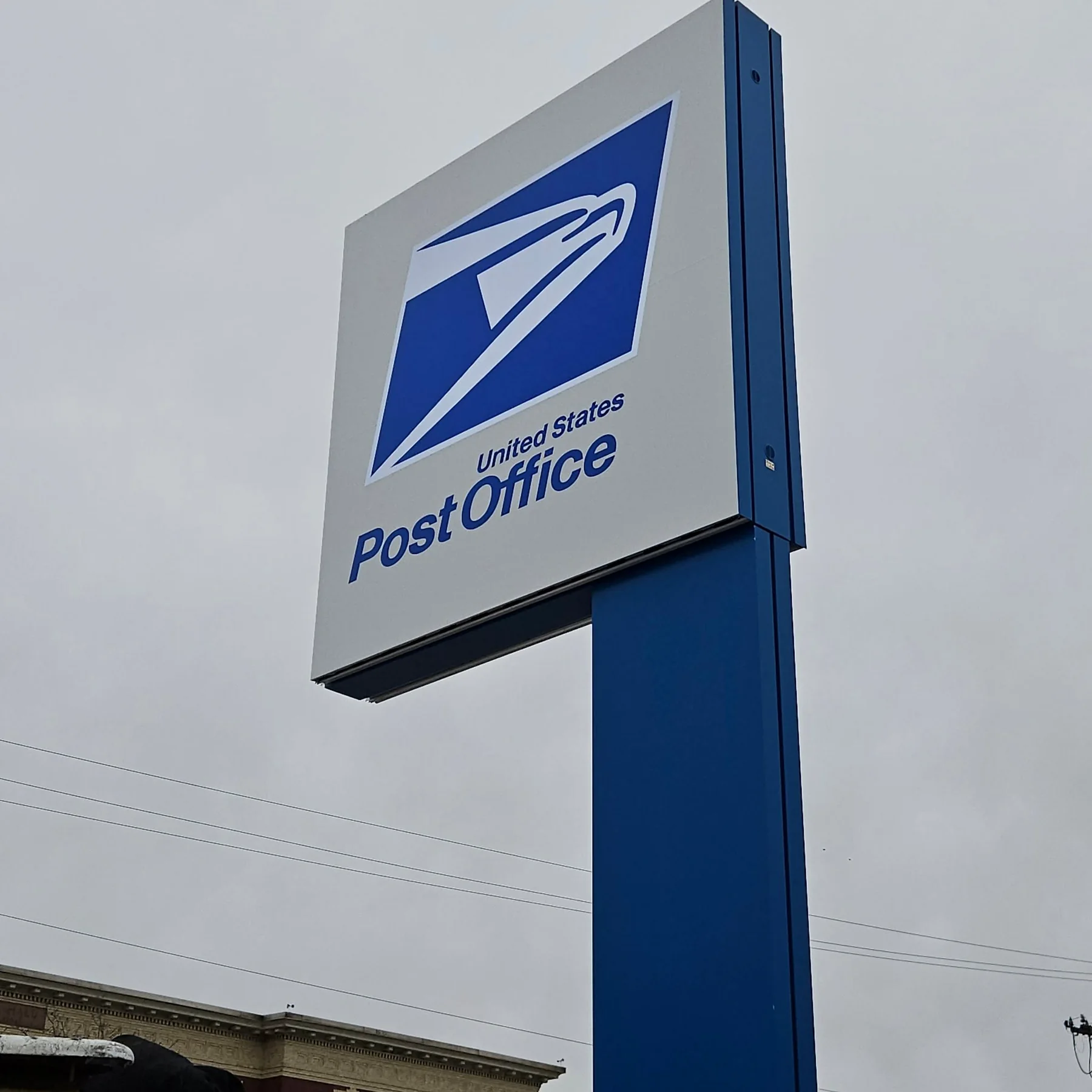 United States Post Office - Pylon Sign - Day View